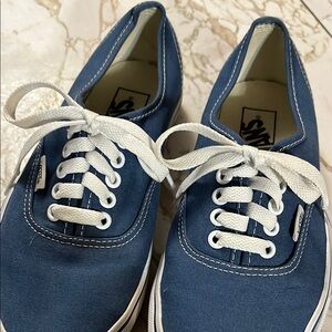 Vans Blue Canvas Sneakers